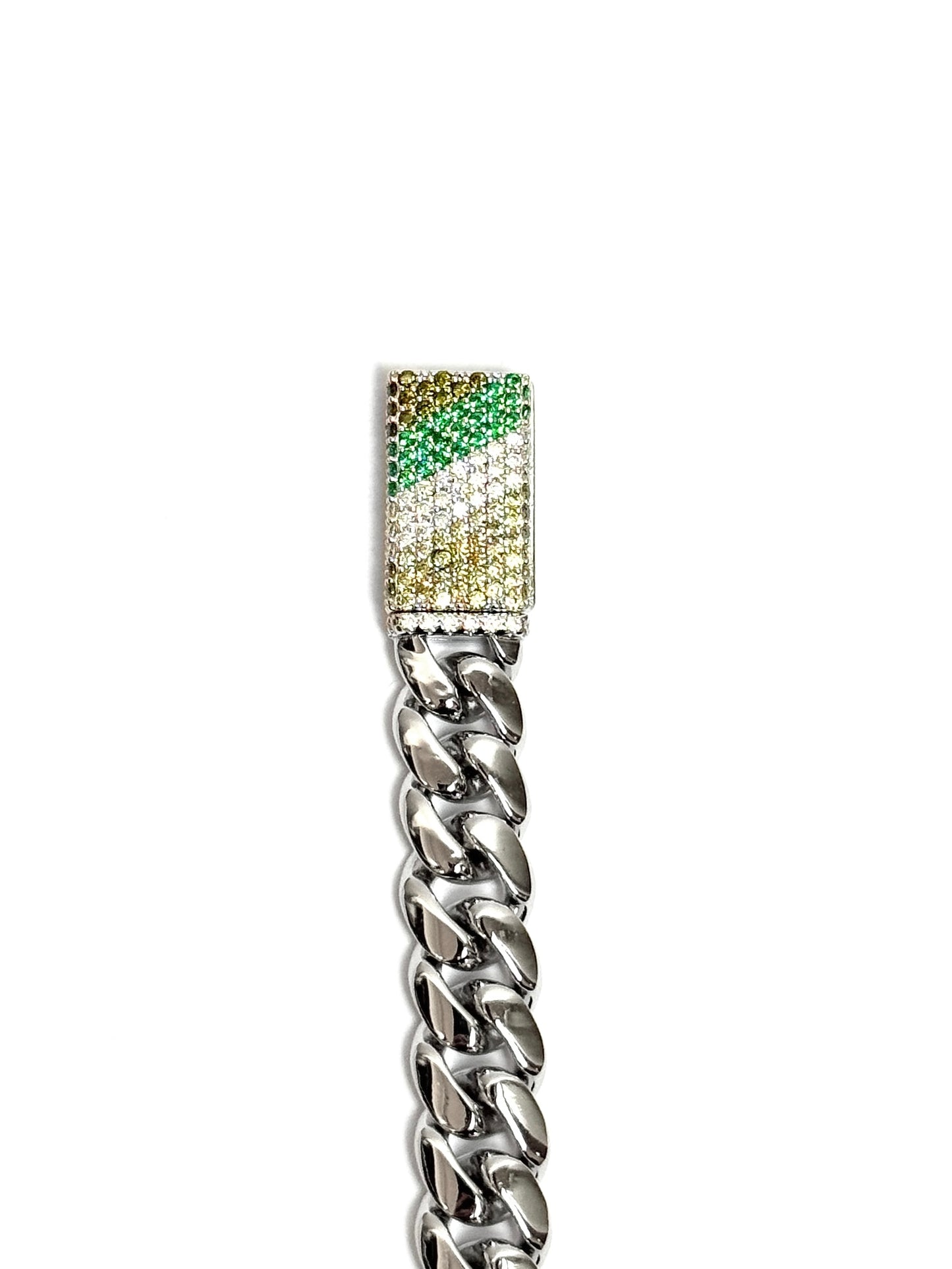Miami Cuban Bracelet "Earth Green"